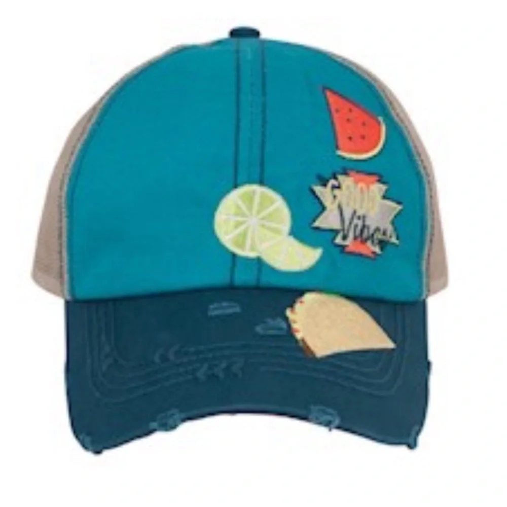 Catchfly Truckers Baseball Hat Cap Good Vibes